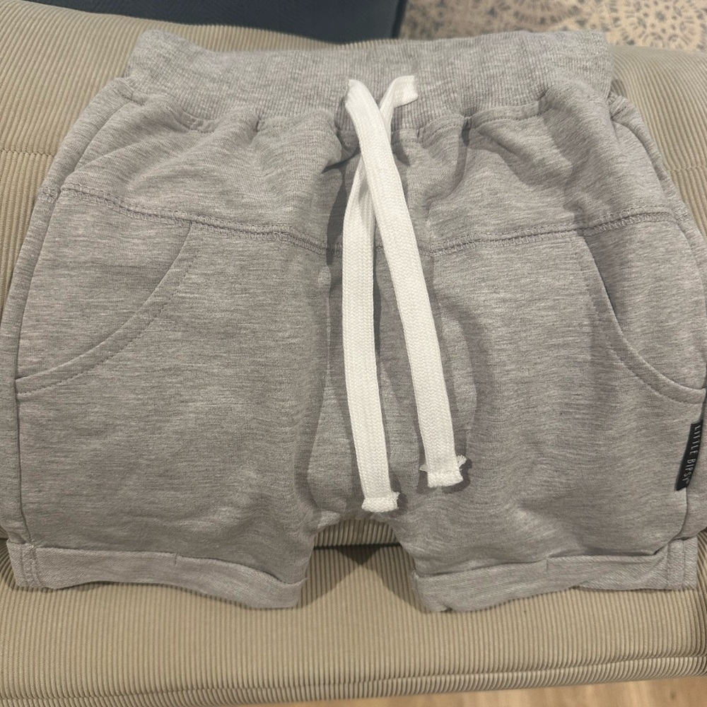Little Bipsy Grey Harem Shorts 3/4T